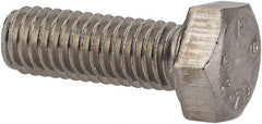 Value Collection - M5x0.80mm Metric Coarse, 14mm Length Under Head Hex Head Cap Screw - Fully Threaded, Grade 18-8 & Austenitic A2 Stainless Steel, Uncoated, 8mm Hex - Industrial Tool & Supply