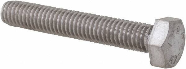 Value Collection - M5x0.80mm Metric Coarse, 30mm Length Under Head Hex Head Cap Screw - Fully Threaded, Grade 18-8 & Austenitic A2 Stainless Steel, Uncoated, 8mm Hex - Industrial Tool & Supply