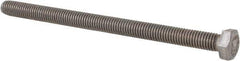 Value Collection - M5x0.80mm Metric Coarse, 75mm Length Under Head Hex Head Cap Screw - Fully Threaded, Grade 18-8 & Austenitic A2 Stainless Steel, Uncoated, 8mm Hex - Industrial Tool & Supply