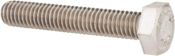 Value Collection - M6x1.00mm Metric Coarse, 35mm Length Under Head Hex Head Cap Screw - Fully Threaded, Grade 18-8 & Austenitic A2 Stainless Steel, Uncoated, 10mm Hex - Industrial Tool & Supply