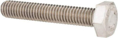 Value Collection - M6x1.00mm Metric Coarse, 35mm Length Under Head Hex Head Cap Screw - Fully Threaded, Grade 18-8 & Austenitic A2 Stainless Steel, Uncoated, 10mm Hex - Industrial Tool & Supply