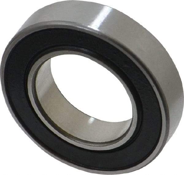 SKF - 17mm Bore Diam, 30mm OD, Double Seal Thin Section Radial Ball Bearing - 7mm Wide, 1 Row, Round Bore, 522 Lb Static Capacity, 980 Lb Dynamic Capacity - Industrial Tool & Supply