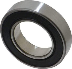 SKF - 17mm Bore Diam, 30mm OD, Double Seal Thin Section Radial Ball Bearing - 7mm Wide, 1 Row, Round Bore, 522 Lb Static Capacity, 980 Lb Dynamic Capacity - Industrial Tool & Supply