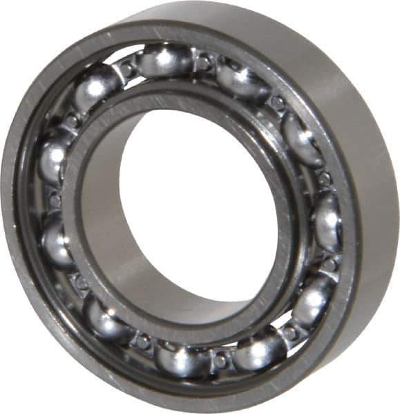 SKF - 20mm Bore Diam, 37mm OD, Open Thin Section Radial Ball Bearing - 9mm Wide, 1 Row, Round Bore, 821 Lb Static Capacity, 1,430 Lb Dynamic Capacity - Industrial Tool & Supply