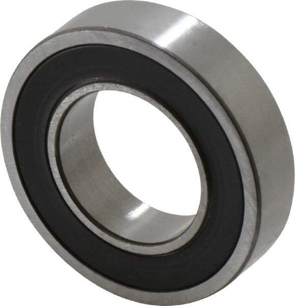 SKF - 20mm Bore Diam, 37mm OD, Double Seal Thin Section Radial Ball Bearing - 9mm Wide, 1 Row, Round Bore, 821 Lb Static Capacity, 1,430 Lb Dynamic Capacity - Industrial Tool & Supply