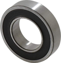 SKF - 20mm Bore Diam, 37mm OD, Double Seal Thin Section Radial Ball Bearing - 9mm Wide, 1 Row, Round Bore, 821 Lb Static Capacity, 1,430 Lb Dynamic Capacity - Industrial Tool & Supply