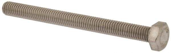 Value Collection - M8x1.25mm Metric Coarse, 90mm Length Under Head Hex Head Cap Screw - Fully Threaded, Grade 18-8 & Austenitic A2 Stainless Steel, Uncoated, 13mm Hex - Industrial Tool & Supply