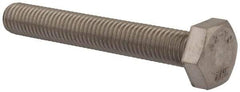 Value Collection - M10x1.50mm Metric Coarse, 70mm Length Under Head Hex Head Cap Screw - Fully Threaded, Grade 18-8 & Austenitic A2 Stainless Steel, Uncoated, 17mm Hex - Industrial Tool & Supply