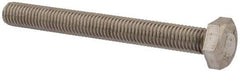 Value Collection - M10x1.50mm Metric Coarse, 90mm Length Under Head Hex Head Cap Screw - Fully Threaded, Grade 18-8 & Austenitic A2 Stainless Steel, Uncoated, 17mm Hex - Industrial Tool & Supply