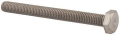 Value Collection - M10x1.50mm Metric Coarse, 100mm Length Under Head Hex Head Cap Screw - Fully Threaded, Grade 18-8 & Austenitic A2 Stainless Steel, Uncoated, 17mm Hex - Industrial Tool & Supply