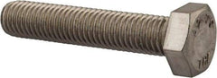 Value Collection - M12x1.75mm Metric Coarse, 60mm Length Under Head Hex Head Cap Screw - Fully Threaded, Grade 18-8 & Austenitic A2 Stainless Steel, Uncoated, 19mm Hex - Industrial Tool & Supply