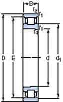 SKF - 1/2" Bore Diam, 1-1/8" OD, Double Shield Deep Groove Radial Ball Bearing - 5/16" Wide, 1 Row, Round Bore, 540 Lb Static Capacity, 912 Lb Dynamic Capacity - Industrial Tool & Supply