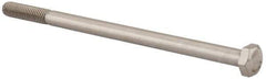 Value Collection - M8x1.25mm Metric Coarse, 140mm Length Under Head Hex Head Cap Screw - Partially Threaded, Grade 18-8 & Austenitic A2 Stainless Steel, Uncoated, 13mm Hex - Industrial Tool & Supply
