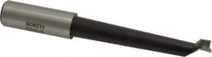 Borite - 11/16" Min Bore Diam, 3-3/4" Max Bore Depth, 3/4 Shank Diam, Boring Bar - Right Hand Cut, Carbide-Tipped, Black Oxide Finish - Exact Industrial Supply
