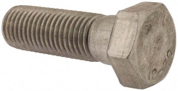 Value Collection - M24x3.00mm Metric Coarse, 75mm Length Under Head Hex Head Cap Screw - Partially Threaded, Grade 18-8 & Austenitic A2 Stainless Steel, Uncoated, 36mm Hex - Industrial Tool & Supply