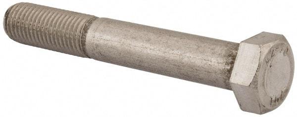 Value Collection - M24x3.00mm Metric Coarse, 160mm Length Under Head Hex Head Cap Screw - Partially Threaded, Grade 18-8 & Austenitic A2 Stainless Steel, Uncoated, 36mm Hex - Industrial Tool & Supply