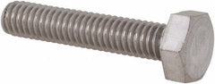 Value Collection - M4x0.70mm Metric Coarse, 20mm Length Under Head Hex Head Cap Screw - Fully Threaded, Grade 316 & Austenitic A4 Stainless Steel, Uncoated, 7mm Hex - Industrial Tool & Supply