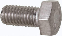 Value Collection - M5x0.80mm Metric Coarse, 10mm Length Under Head Hex Head Cap Screw - Fully Threaded, Grade 316 & Austenitic A4 Stainless Steel, Uncoated, 8mm Hex - Industrial Tool & Supply