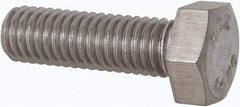 Value Collection - M5x0.80mm Metric Coarse, 16mm Length Under Head Hex Head Cap Screw - Fully Threaded, Grade 316 & Austenitic A4 Stainless Steel, Uncoated, 8mm Hex - Industrial Tool & Supply