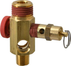 Midwest Control - 1/2" MNPT 150 psi Compressor Tank Manifold - For Use with Portable Air Tank, 1.88" Diam x 2.49" High - Industrial Tool & Supply