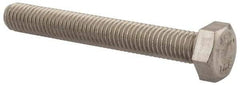Value Collection - M8x1.25mm Metric Coarse, 60mm Length Under Head Hex Head Cap Screw - Fully Threaded, Grade 316 & Austenitic A4 Stainless Steel, Uncoated, 13mm Hex - Industrial Tool & Supply