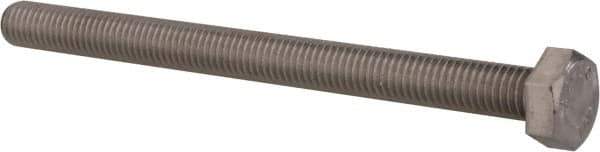 Value Collection - M8x1.25mm Metric Coarse, 100mm Length Under Head Hex Head Cap Screw - Fully Threaded, Grade 316 & Austenitic A4 Stainless Steel, Uncoated, 13mm Hex - Industrial Tool & Supply