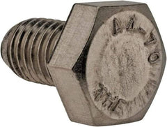 Value Collection - M10x1.50mm Metric Coarse, 16mm Length Under Head Hex Head Cap Screw - Fully Threaded, Grade 316 & Austenitic A4 Stainless Steel, Uncoated, 17mm Hex - Industrial Tool & Supply