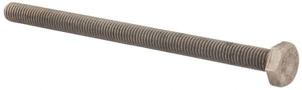 Value Collection - M10x1.50mm Metric Coarse, 150mm Length Under Head Hex Head Cap Screw - Fully Threaded, Grade 316 & Austenitic A4 Stainless Steel, Uncoated, 17mm Hex - Industrial Tool & Supply