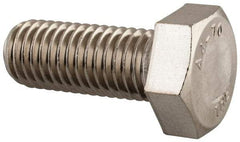Value Collection - M12x1.75mm Metric Coarse, 30mm Length Under Head Hex Head Cap Screw - Fully Threaded, Grade 316 & Austenitic A4 Stainless Steel, Uncoated, 19mm Hex - Industrial Tool & Supply