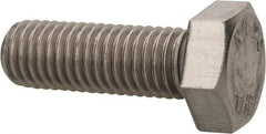 Value Collection - M12x1.75mm Metric Coarse, 35mm Length Under Head Hex Head Cap Screw - Fully Threaded, Grade 316 & Austenitic A4 Stainless Steel, Uncoated, 19mm Hex - Industrial Tool & Supply