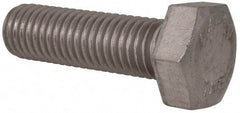 Value Collection - M12x1.75mm Metric Coarse, 40mm Length Under Head Hex Head Cap Screw - Fully Threaded, Grade 316 & Austenitic A4 Stainless Steel, Uncoated, 19mm Hex - Industrial Tool & Supply