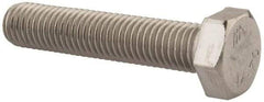 Value Collection - M12x1.75mm Metric Coarse, 60mm Length Under Head Hex Head Cap Screw - Fully Threaded, Grade 316 & Austenitic A4 Stainless Steel, Uncoated, 19mm Hex - Industrial Tool & Supply