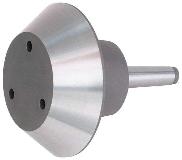 Bison - 4MT Taper, Steel Lathe Pipe Head Point - 7.97" OAL, 3,500 Max RPM, Compatible with Live Centers - Industrial Tool & Supply