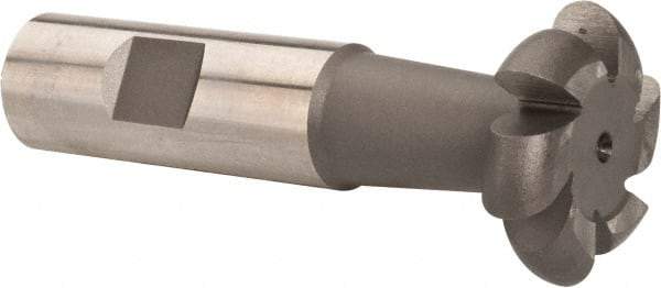 Value Collection - 3/16" Radius, 3/8" Circle Diam, 1-3/8" Cutter Diam, Shank Connection, Convex Radius Cutter - 3/4" Shank Diam, 3-1/2" OAL, High Speed Steel, Uncoated, 6 Teeth, Weldon Flat - Industrial Tool & Supply