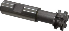 Value Collection - 1/8" Radius, 1/4" Circle Diam, 1" Cutter Diam, 1/8" Cutting Width, Shank Connection, Concave Radius Cutter - 3/4" Shank Diam, 3-1/2" OAL, High Speed Steel, Uncoated, 6 Teeth, Weldon Flat - Industrial Tool & Supply