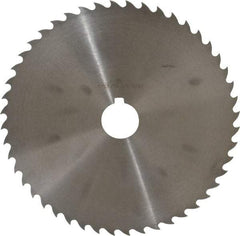 Value Collection - 8" Diam x 3/32" Blade Thickness x 1-1/4" Arbor Hole Diam, 48 Tooth Slitting and Slotting Saw - Arbor Connection, Right Hand, Uncoated, High Speed Steel, Concave Ground, Contains Keyway - Industrial Tool & Supply