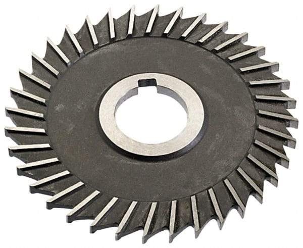 Keo - 5" Blade Diam x 3/16" Blade Thickness, 1" Hole, 40 Teeth, High Speed Steel Side Chip Saw - Straight Tooth, Arbor Connection, Right Hand Cut, Uncoated, with Keyway - Industrial Tool & Supply