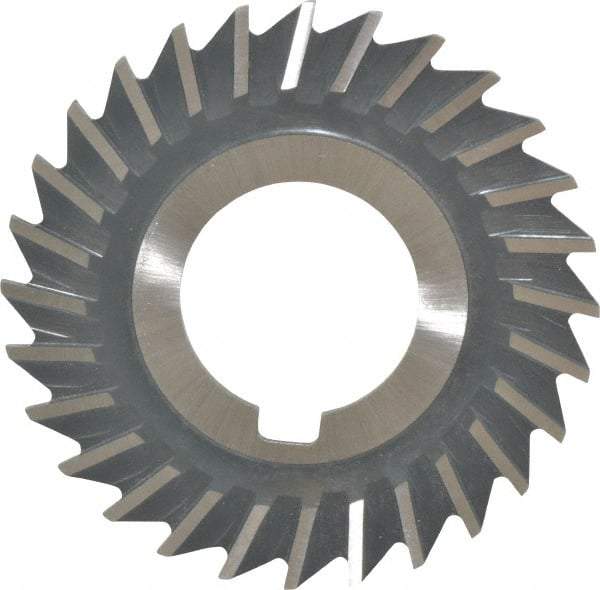 Value Collection - 2-1/2" Blade Diam x 1/16" Blade Thickness, 1" Hole, 28 Teeth, High Speed Steel Side Chip Saw - Straight Tooth, Arbor Connection, Right Hand Cut, Uncoated, with Keyway - Industrial Tool & Supply