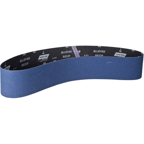 4″ × 60″ NorZon Plus R823 Narrow Belt 80 Grit Zirconia Alumina - Industrial Tool & Supply