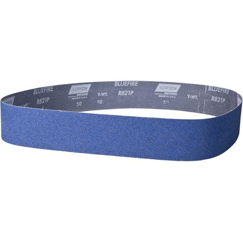 ‎2-1/2″ × 60″ NorZon Plus R821 Narrow Belt 40 Grit Zirconia Alumina - Industrial Tool & Supply