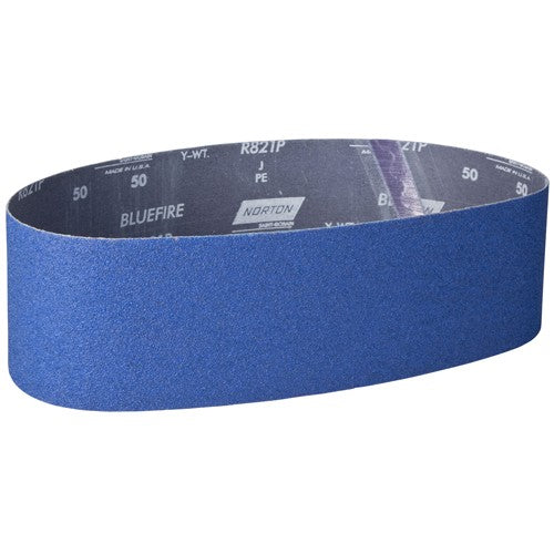 4″ × 36″ NorZon Plus R821 Narrow Belt 50 Grit Zirconia Alumina - Industrial Tool & Supply