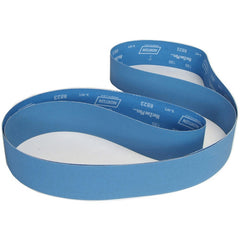 3 × 132″ BlueFire Cloth Narrow Backstand Belt 80 Grit R823P Zirconia Alumina - Industrial Tool & Supply