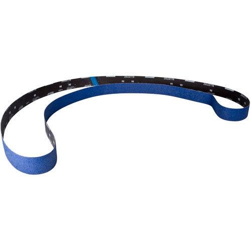 2 × 132″ BlueFire Cloth Narrow Backstand Belt 36 Grit R884P Zirconia Alumina - Industrial Tool & Supply