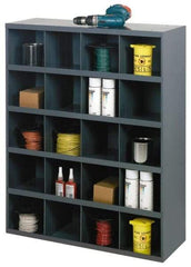 Durham - 20 Drawer, 20 Compartment, Small Parts Large Opening Storage Bin - 12" Deep x 33-3/4" Wide x 42" High - Industrial Tool & Supply