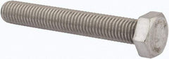 Value Collection - M12x1.75mm Metric Coarse, 80mm Length Under Head Hex Head Cap Screw - Fully Threaded, Grade 316 & Austenitic A4 Stainless Steel, Uncoated, 19mm Hex - Industrial Tool & Supply