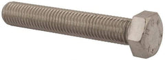 Value Collection - M18x2.50mm Metric Coarse, 110mm Length Under Head Hex Head Cap Screw - Fully Threaded, Grade 316 & Austenitic A4 Stainless Steel, Uncoated, 27mm Hex - Industrial Tool & Supply