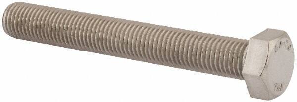 Value Collection - M20x2.50mm Metric Coarse, 150mm Length Under Head Hex Head Cap Screw - Fully Threaded, Grade 316 & Austenitic A4 Stainless Steel, Uncoated, 30mm Hex - Industrial Tool & Supply