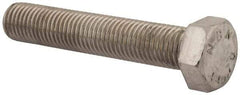Value Collection - M24x3.00mm Metric Coarse, 130mm Length Under Head Hex Head Cap Screw - Fully Threaded, Grade 316 & Austenitic A4 Stainless Steel, Uncoated, 36mm Hex - Industrial Tool & Supply