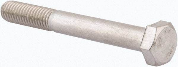 Value Collection - M8x1.25mm Metric Coarse, 65mm Length Under Head Hex Head Cap Screw - Partially Threaded, Grade 316 & Austenitic A4 Stainless Steel, Uncoated, 13mm Hex - Industrial Tool & Supply