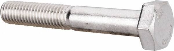 Value Collection - M10x1.50mm Metric Coarse, 65mm Length Under Head Hex Head Cap Screw - Partially Threaded, Grade 316 & Austenitic A4 Stainless Steel, Uncoated, 17mm Hex - Industrial Tool & Supply